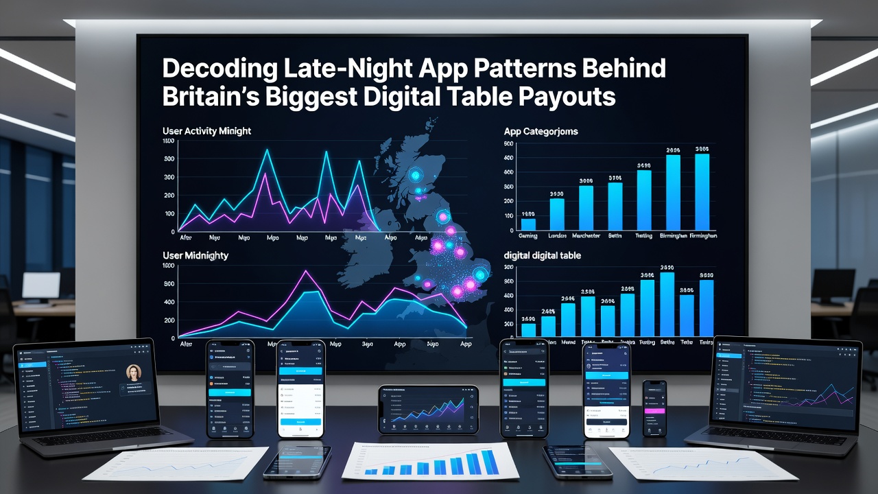 Late-night casino app dashboard displaying blackjack table with rising bet amounts and payout notifications