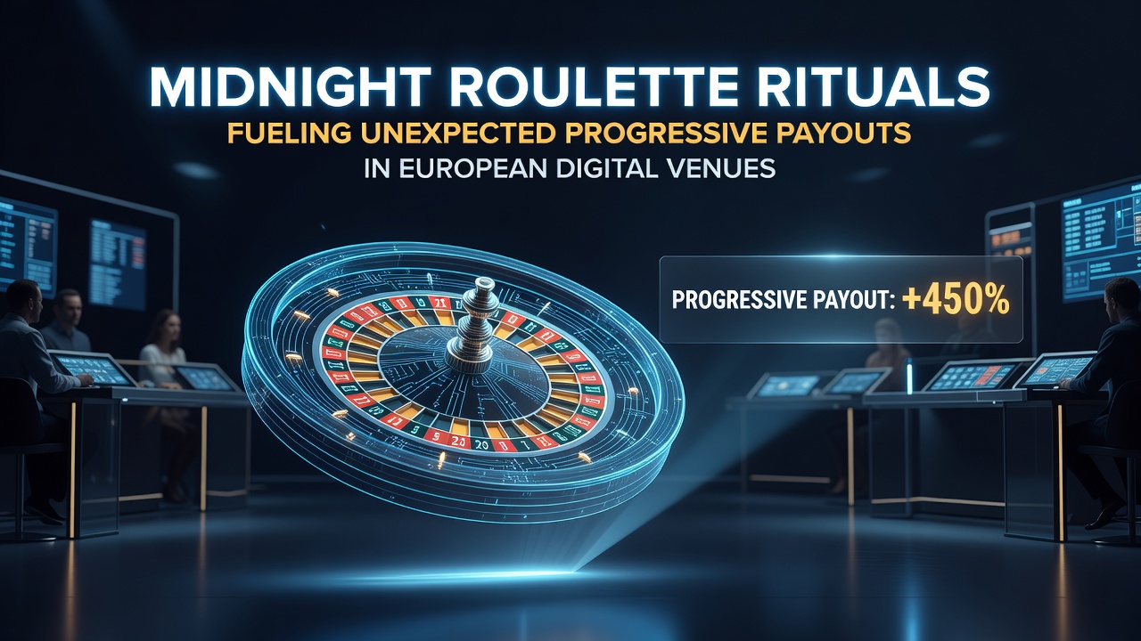 Progressive jackpot meter display on a European digital roulette platform with session timestamps